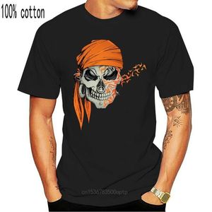 мультфильм цвет рубашки оптовых-Мужские футболки цветной размер моды S XXL Пиратский череп подарок забавные мужчины футболка футболка летняя новинка мультфильм