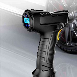 車の空気圧縮機の自動車120Wの充電式携帯用無線タイヤのインフレータ装置のためのデジタル表示ポンプ
