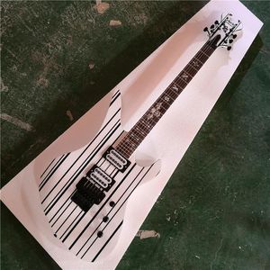 ingrosso produzione di chitarra-Commercio all ingrosso personalizzato ultimo modello corda chitarra elettrica colore bianco e nero può fare qualsiasi colore