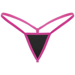 Kvinnors trosor Kvinnor Elastiska midjeband Strappy G String Solid Färg Låg Rise Micro Mini T Back Bikini Briefs Underkläder Erotisk Underkläder