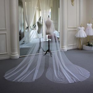 Wholesale shoulder veils for sale - Group buy Bridal Veils White Ivory WED CAPE Plain Two Pieces Shoulder M Wedding Accessories Long Veil Cathedral