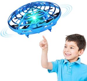 deniz uçakları helikopterleri toptan satış-2021 Yeni Mini Helikopter RC UFO Drone Uçak El Algılama Kızılötesi Quadcopter Elektrikli Endüksiyon Oyuncaklar Çocuklar için