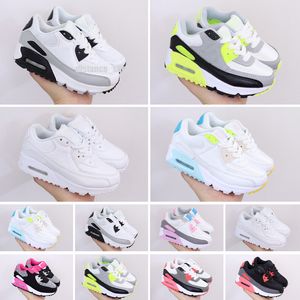 youth sneakers toptan satış-Nike Air Max Bebek Erkek Bebek Kız Çocuk Gençlik Çocuk ayakkabı Koşu Spor Ayakkabıları Korsan Siyah klasik Sneakers eur