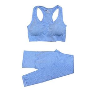 tozluklar için üstler toptan satış-2 adet Kıyafet Dikişsiz Kadın Yoga Set Egzersiz Forması Spor Gym Giyim Spor Uzun Kollu Kırpma Üst Yüksek Bel Tozluk Spor Suits