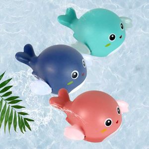 Baby shower bath on the chain playing in the water toy duckling dolphin clockwork cool game water children s toy H1015