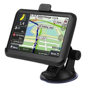 Bilvideo tums GB navigationssystem GPS Touch Screen Den senaste kartan med röstvägledning och hastighetsvarning