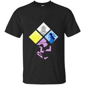 steven universe shirt toptan satış-Erkek T Shirt Steven Evren Büyük Elmas Otorite Unisex Tee Hoodie Sweatshirt DMN T shirt Siyah