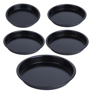 Wholesale baking pie pan resale online - Pizza Plate Round Pizza Pan Non Stick Round Pie Cake Bread Mold Carbon Steel Baking Dish Pan Tray Kitchen Tools Kitchen Tray