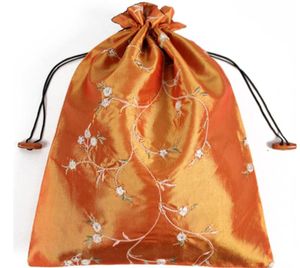 Wholesale chinese embroidered bags resale online - Storage Bags Traditional Chinese Bag Embroidered Drawstring Women Highheel Silk Shoe Pouch Purse cm SN6109