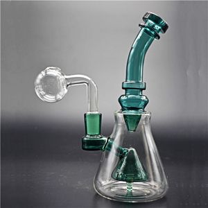 Wholesale glass filter pipes for sale - Group buy 8inch Glass beaker Bong hitman Water pipes Mushroom perc filter dab rigs oil heady bongs with mm glass oil burner pipe