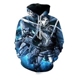 Wholesale attack on titan resale online - Attack On Titan Heart casual and comfortable men is a D printed hoodie visual impact party top punk goth round neck high quality American sweatshirt hoodie