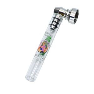 LADY HORNET Glass Cigarette Pipe With MM Pink Smoking One Hitter Pipes Display Filter Tip Tobacco Water Bong