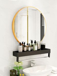 badezimmerspiegelregal. großhandel-Spiegel Runder Spiegel Badezimmer Toilettentoiletten aus Lochg Hängendes Make up Regal groß für Raumwand