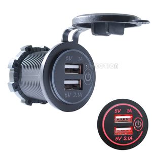 Wholesale marine outlet for sale - Group buy Car DIY Dual USB LED A V V USB Power Outlet Waterproof Car Charger with Switch for Car RV ATV Boat Marine Motorcycle Mobile