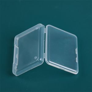 estojos de plástico transparente venda por atacado-5pcs Coleção Coleiner Caso Jóias Acessórios Acessórios Plásticos Transparentes Pequenos Loja Caixa Com Caixa de Armazenamento da Tampa V2