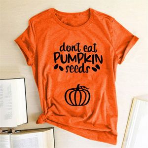 Dont Eat Pumpkin Seeds Men Tops Printing And Women Summer Graphic Tee Aesthetic For Loose Short Sleeve Top