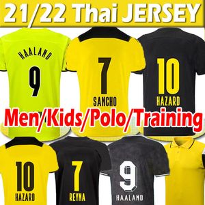 21 Dortmund Soccer Jerseys Haaland Reus Malena Risk Reyna Hummels Brandt th Cup Jersey Sancho Män Kids Kits Fotbollskjortor Uniforms Training Polo Top