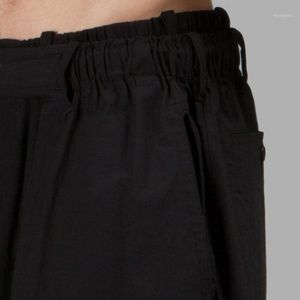 sokak pist toptan satış-Erkek Pantolon Erkekler Rahat Ayak Bileği Uzunluk Tasarımcı Pist Sokak Gevşek Fit Hip Hop En Kaliteli Siyah Geniş Bacak Baggy Pantalon Homme