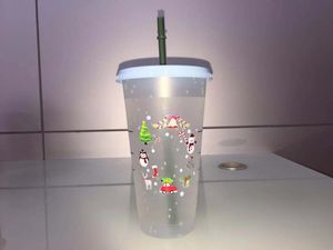 50 pieces of uv printed tumbler christmas multicolor colorful roller glass oz ml plastic cups can be reused and accept drawing design