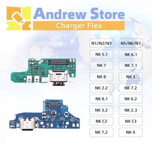 50Pcs USB Charging Port Flex Cables For Nokia N5 N6 N7 P C1P C2 C3 X71 Dock Connector Charger Port Board