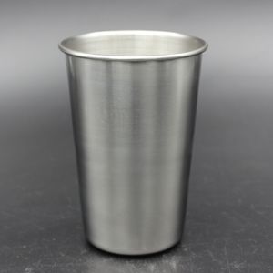 16oz Stainless Steel Pint Cup Metal Beer Mug Unbreakable BPA Free Eco friendly For Drinking Drinkware Tools V2