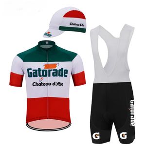 new jersey italy оптовых-2021 Новая Италия Gatorade Pro Велосипедная команда с коротким рукавом Maillot Ciclismo Мужская езда на велосипеде Джерси Летние дышащие велосипедные комплекты одежды