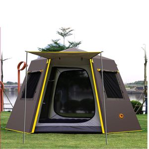 Hexagonal Aluminum Pole Automatic Outdoor Camping Wild Big Tent persons Awning Garden Pergola CM Tents And Shelters