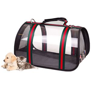 Portable Dog Carrier Bag Pet Puppy Travel Andas Mesh Bags för Small Dogs Cat Chihuahua Carriers Utgående Husdjur Handväska