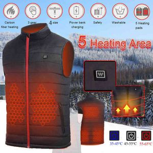 Lightweight Electric Heating Vest Warmer Sleeveless Garment Thermal Clothing USB Heating Jacket Man Woman Winter Outdoor Warm H0106