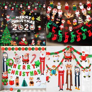 Wholesale invitations for party resale online - Factory Outlet Party decoration Package pull flag flower wave hang old man triangle Christmas decorations mall scene lay NTO8