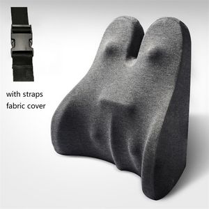 Big Chair Pillow Seat Lumbar Support Orthopedic Cushions Backrest Memory Foam Lower Back Pain Waist Cushion Massage Pillows