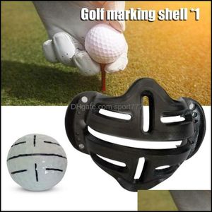 Golf Outdoorsgolf Training Aids Aessories Positioning Sign Marking Template Alignment Shell Clip Ding Tool Putting Swing Sports Ball Liner