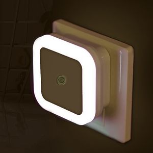 çocukluk gece aydınlatmaları toptan satış-LED Gece Işık Mini Işık Sensörü Kontrolü V V AB ABD Fiş Nightlight Lamba Çocuklar Çocuklar Için Oturma Odası Yatak Odası Aydınlatma
