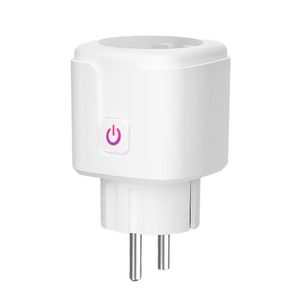 Inteligentne wtyczki elektryczne bezprzewodowe zdalne sterowanie dźwiękiem czasowy gniazdo telefonu komórkowego Monitor Energy Monitor App LED Light WIFI Plug Urządzenie domowe Outlet