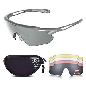 Outdoor Eyewear Polarized Sports Zonnebril met Verwisselbare lenzen Mannen Dames Fietsen Zonnebril voor Running Baseball Golf Rijden