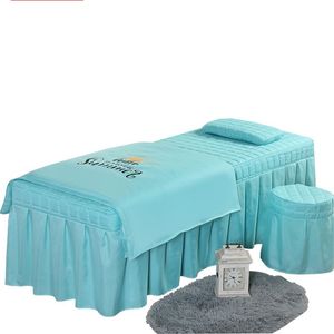High Quality Beauty Salon Bedding Set Thick Bed Linens Sheets Bedspread Fumigation Massage Spa Pillowcase Duvet Cover Sets1 V2