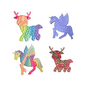 школа лошади оптовых-Fidget игрушки Хэллоуин Рождество Rainbow Tea Dye Милый Лос Летающий Лошадь Стресс Стресс Школа Подарок Оптовая Фартов Игрушка