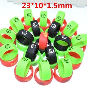 Colorful Custom silicon rings vape band Anti Slip Ring bag beauty rubber Personalized silicone bracelet Welcome OEM Print logo text for ecig tank