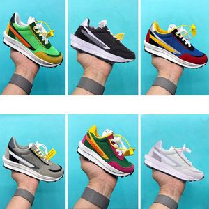 Wholesale green sneakers for boys for sale - Group buy Infant Designer Sacais LDV Waffles Daybreak Kids Running Shoes Boys Girls Green Gusto Sneaker Waffle Pine black pink purple Sneakers Athletic Sports Trainers