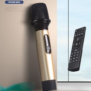 usb remote microphone großhandel-Bluetooth Aux USB Soundkartenmikrofon mit Fernbedienungs Audiokontrollen für YouTuber Karaoke Gaming Podcasting Mikrofone