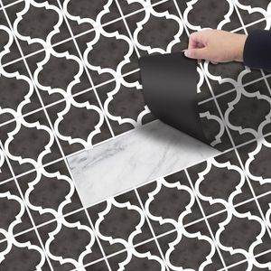 concepteur de revêtements de sol achat en gros de Fonds d écran Noir Blanc Mode Home Design Sticker mural x300cm Plancher Étanche Étanche Résistant à l usure Rénovation DIY Rénovation