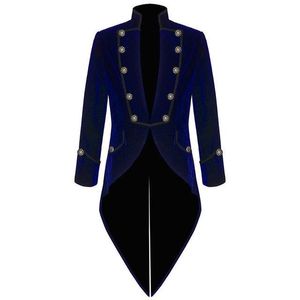 Włoski Moda Fioletowy Aksamitny Mężczyźni Garnitur Blazer Tailcoat Groom Tuxedo Mens Wedd Prom Garnitury Kurtka Spodnie Piece Męskie Blazers