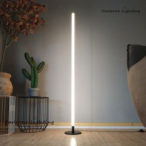 geometrik masa lambası toptan satış-Masa lambaları modern led köşe zemin lambası basit geometrik çizgiler derece lightsaber Standı Nordic Dekorasyon Ev Işıkları