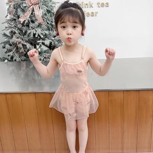 The Children Swimwear Girls Conjoined Veil Type Super Lovely Child Small Princess Baby In Bubble Spring Women s