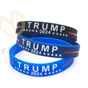bracelets en silicone libre achat en gros de Bracelet en silicone Trump Black Bracelet Bleu Fary Favoris Livraison Gratuite