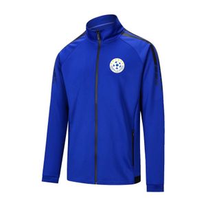 FF Kosovo Football Jackets full zip Top Warm windbreaker outdoor training Suits men s Long sleeve Football sweater Team logo custom