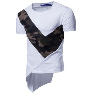 T Shirt Style Short Sleeve T shirt Slant Hem Fashion Köp Men s