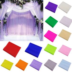 Party Dekoration cm meter Crystal Tulle Fabric Organza Diy Craft for Wedding Year Supplies Girls Tutu Skirts