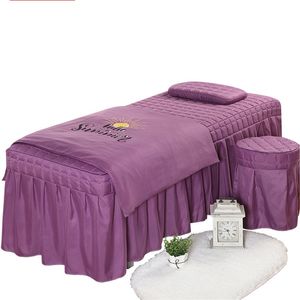 High Quality Beauty Salon Bedding Set Thick Bed Linens Sheets Bedspread Fumigation Massage Spa Pillowcase Duvet Cover Sets1 V2