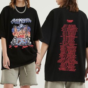 Koszulki męskie bawełna rap playboi carti vintage hip hop tshirt mężczyźni krótkie rękawy lato casual muzyka teet estetyczna odzież